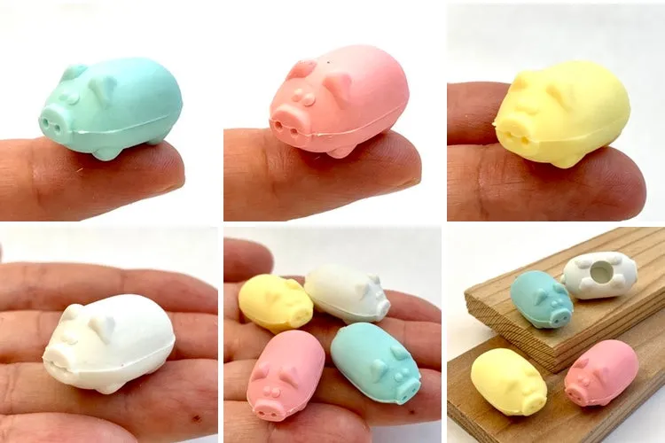 381921 DOUBLE MINI PIG ERASERS-20