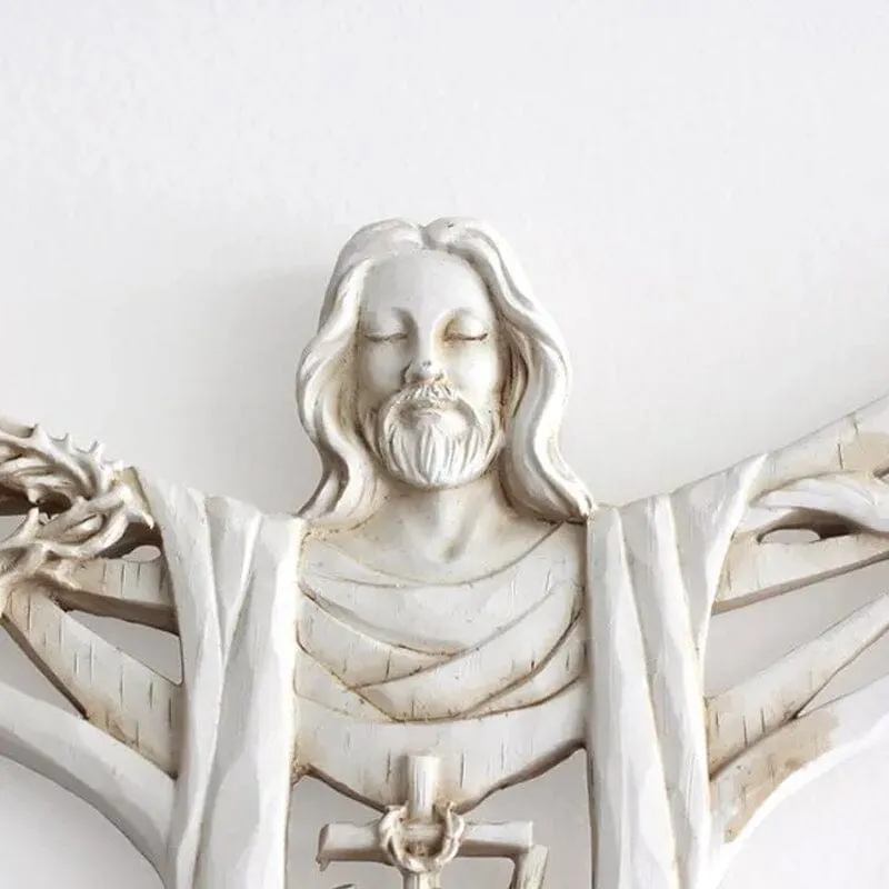 A Risen Christ Wall Cross Statue