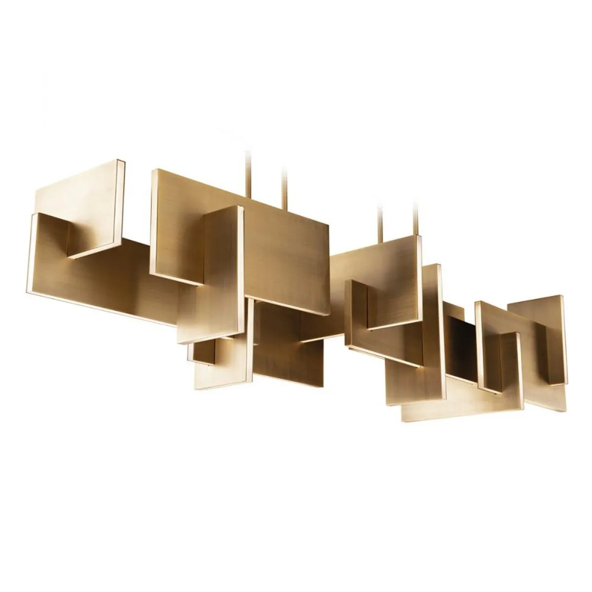 Amari 58 in. LED Chandelier Brass Finish