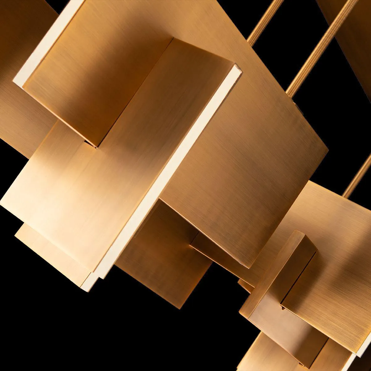 Amari 58 in. LED Chandelier Brass Finish