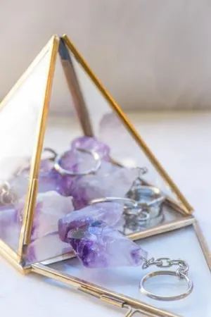 Amethyst Keychain