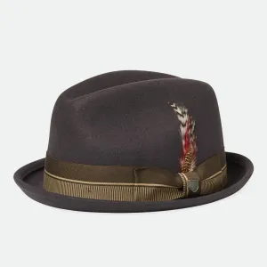 Brixton Gain Fedora 20th Anniversary Chocolate/Gold