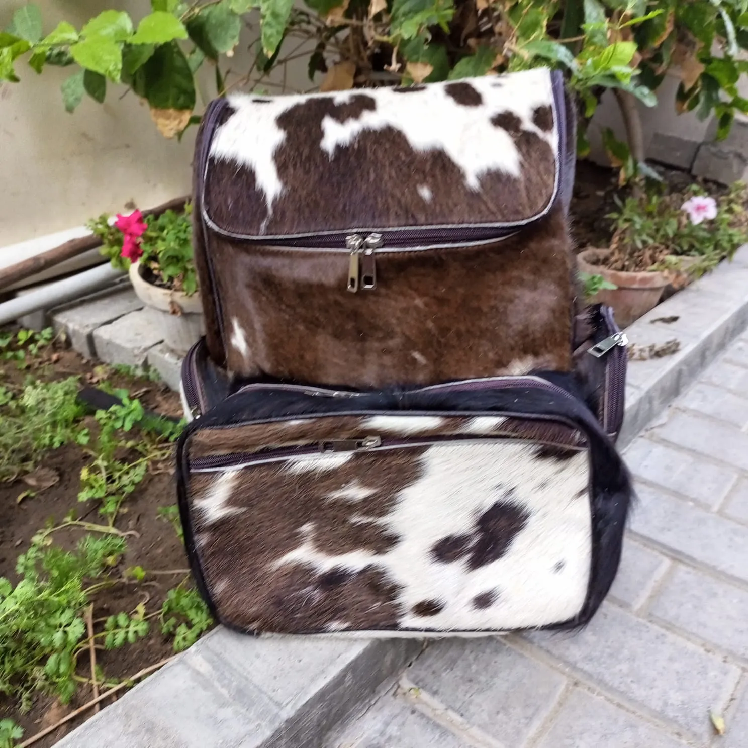 Brown Leather Backpack