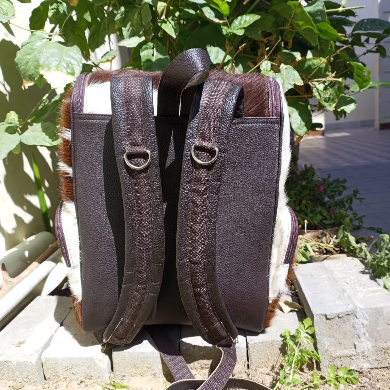 Brown Leather Backpack