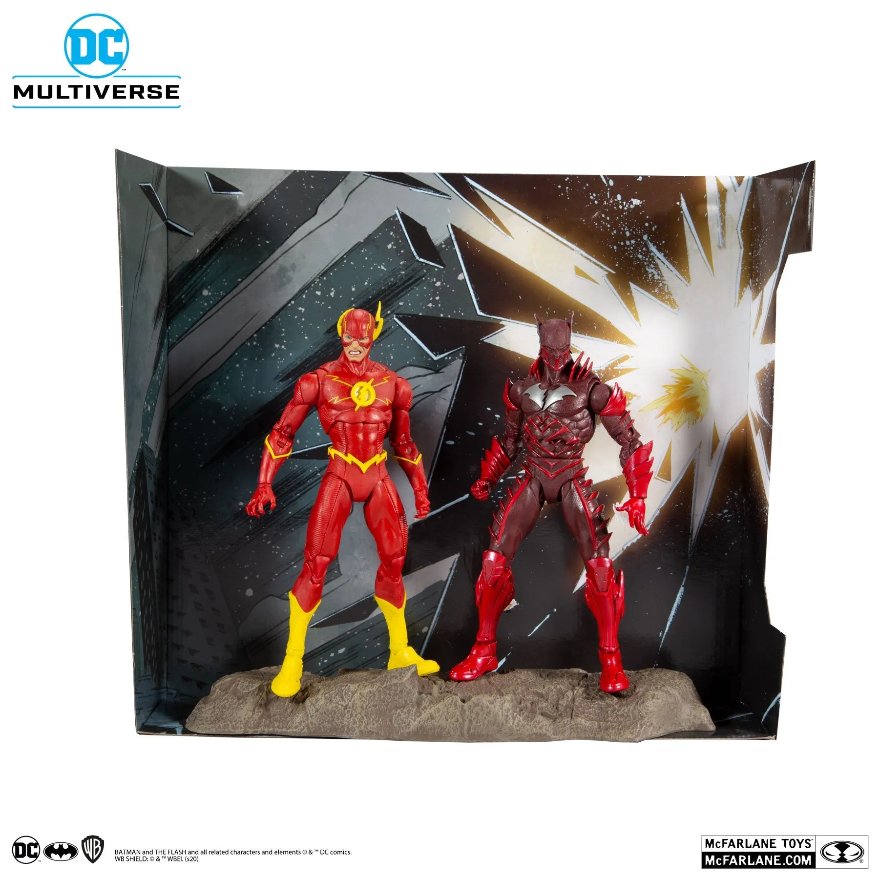 DC Multiverse Earth-52 Batman (Red Death) vs The Flash 7" Inch Action Figure 2-Pack - McFarlane Toys