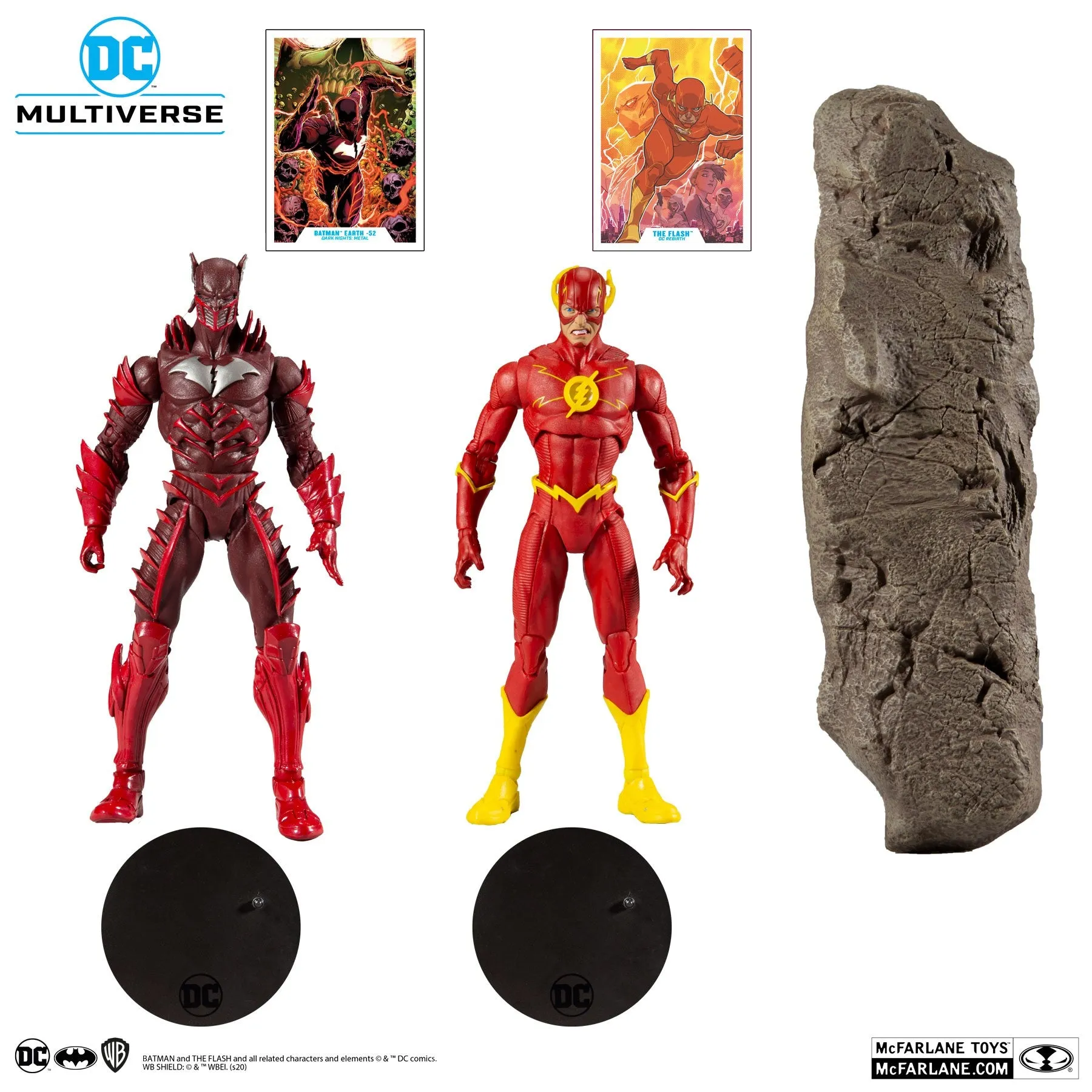 DC Multiverse Earth-52 Batman (Red Death) vs The Flash 7" Inch Action Figure 2-Pack - McFarlane Toys