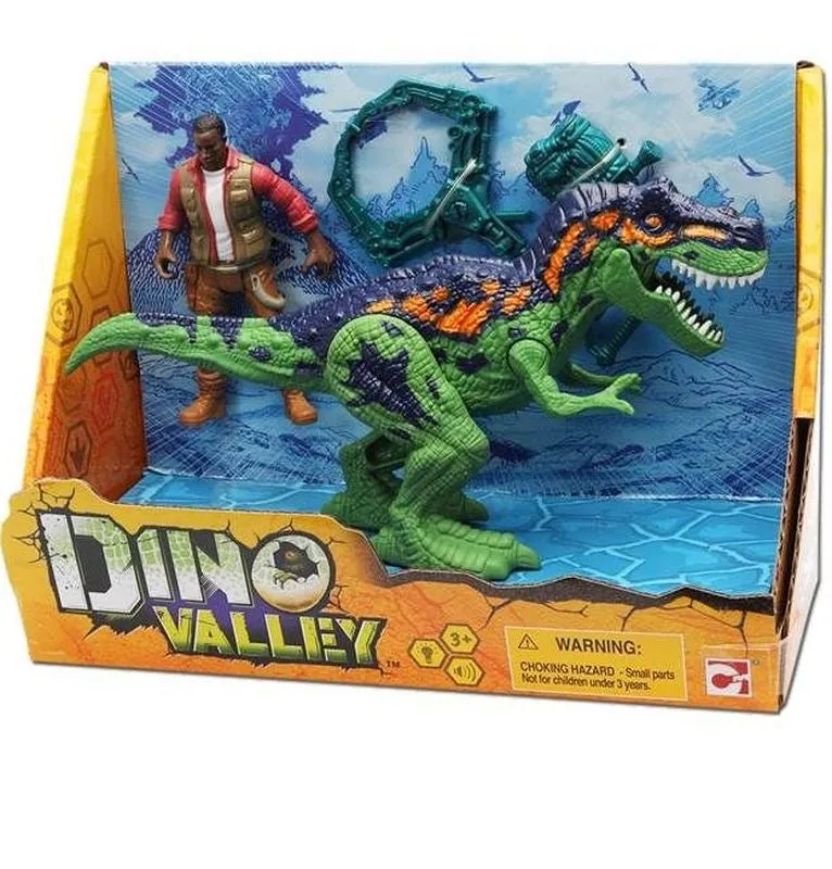 Dino Valley Dino Danger Set Blue & Green Dinosaur