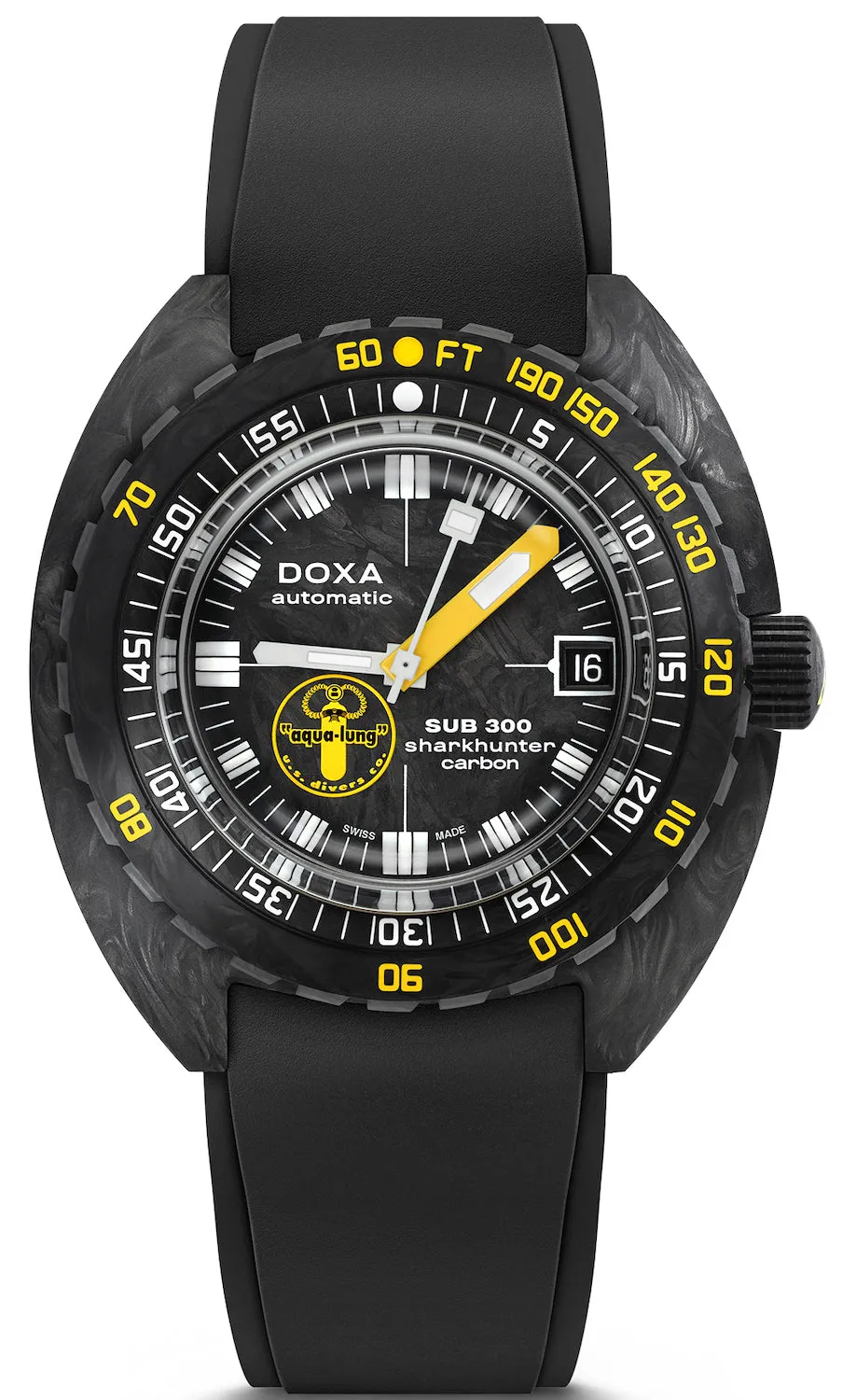 DOX Watch Sub 3 Carbon Aqua Lung US Divers Limited Edition Pre-Owned