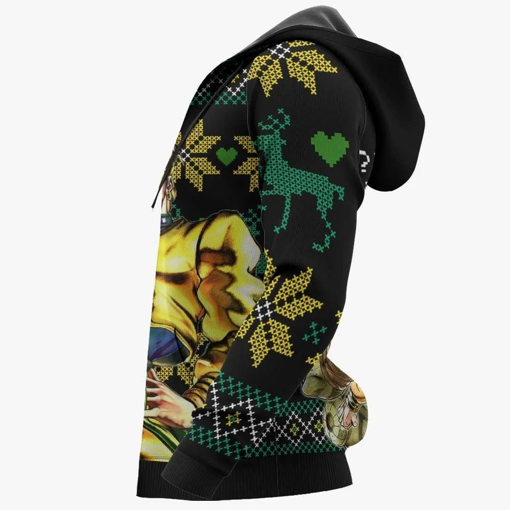 Giftngon - Dio Brando Ugly Christmas Sweater Custom Oh You're Approaching Me Anime JoJo's Xmas Gifts For Kids