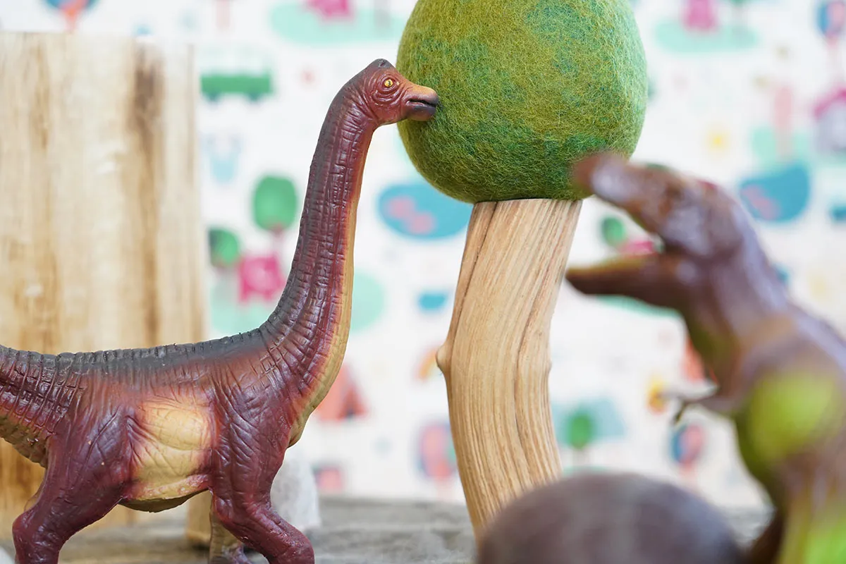 Green Rubber Toys Dinosaur Set