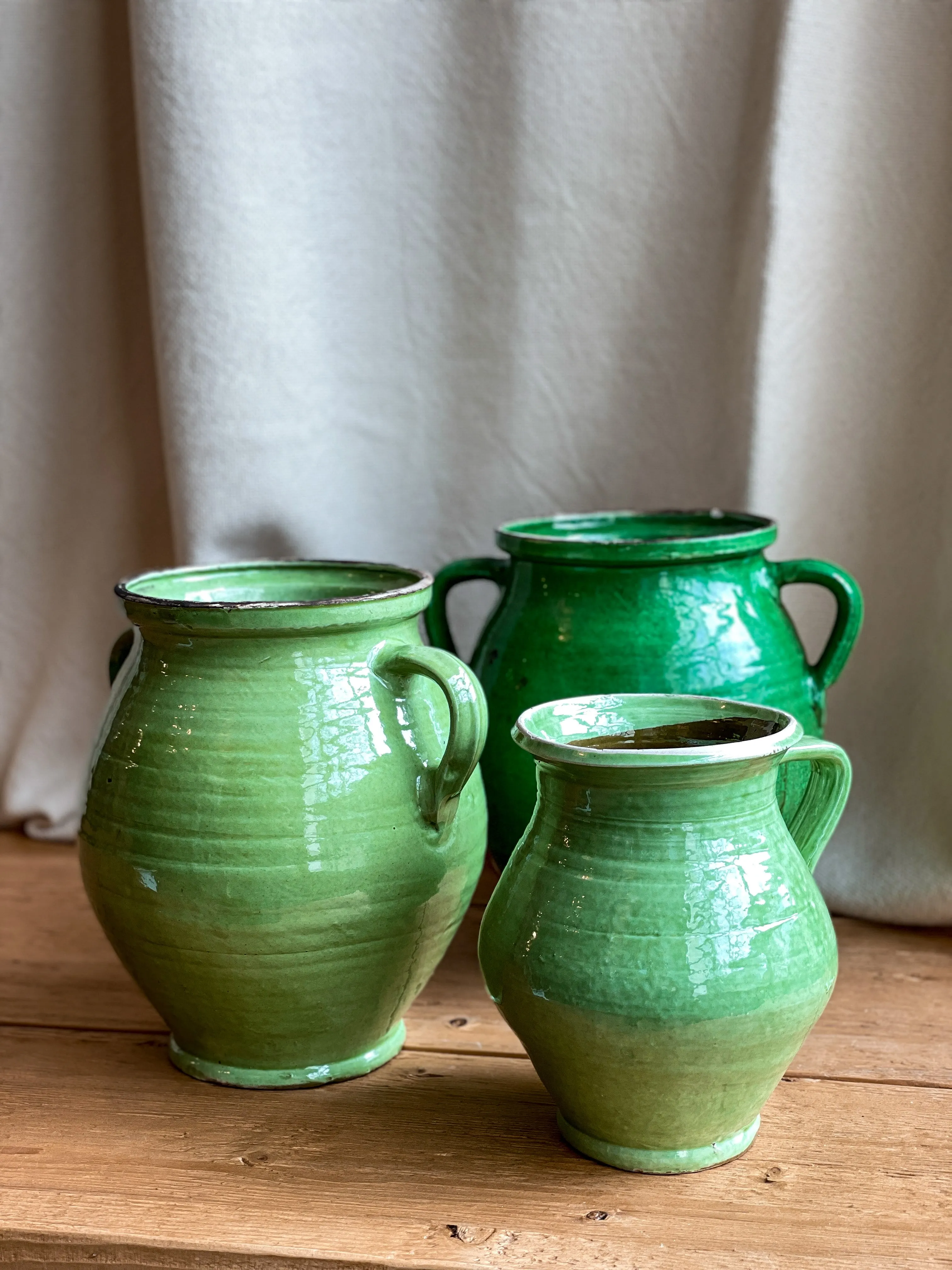 Green Turkish Glazed Pot