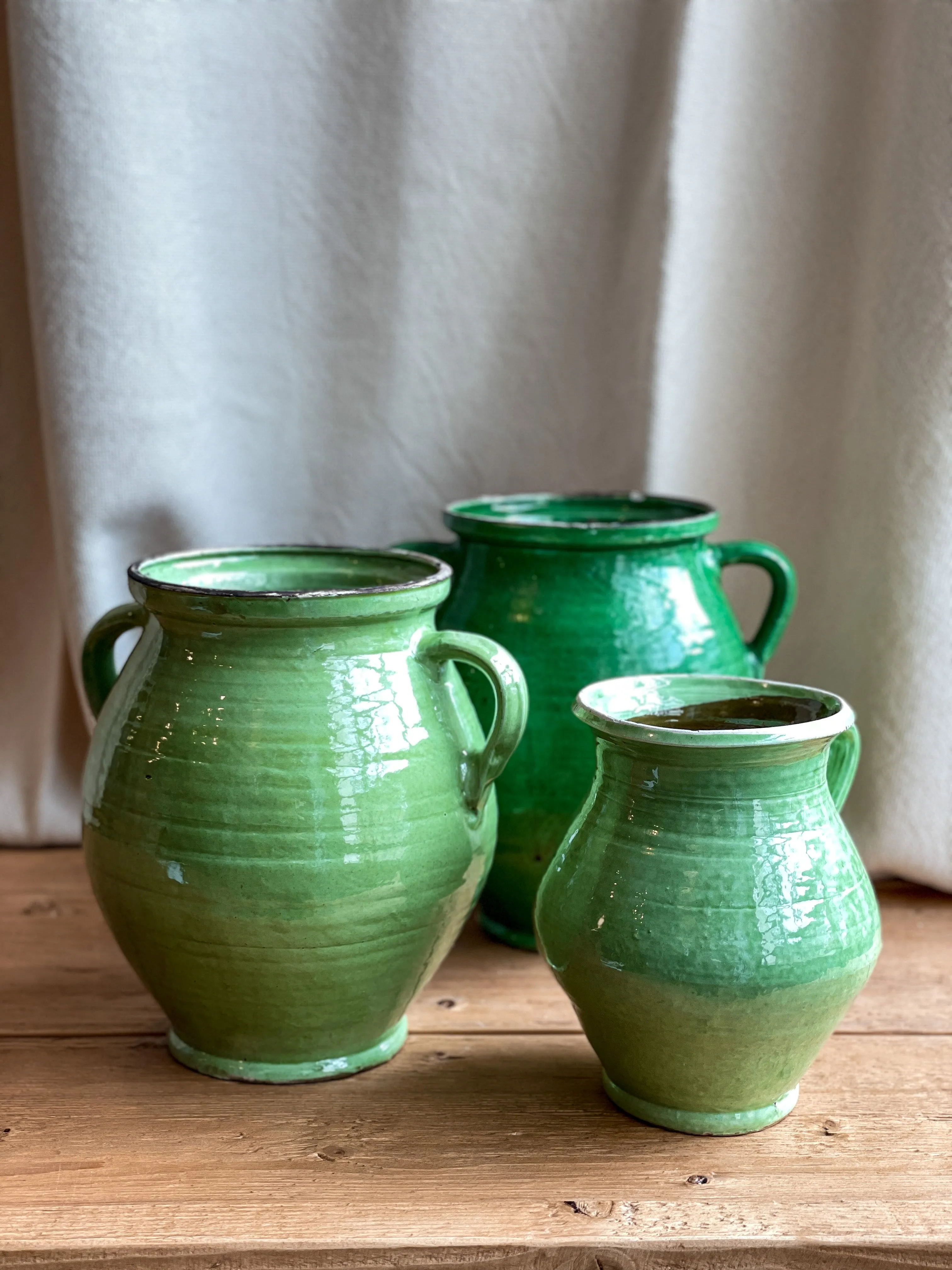 Green Turkish Glazed Pot