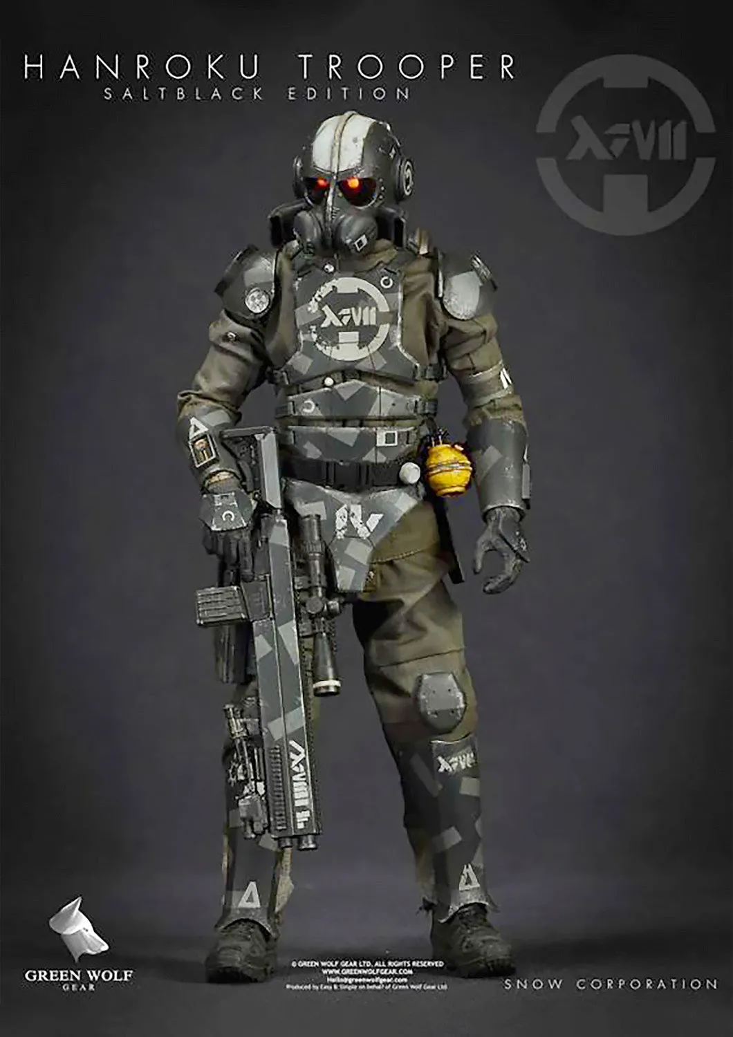 GREEN WOLF GEAR - 13 PROJECT - HANROKU TROOPER SALT BLACK EDITION 1/6 (REGULAR)