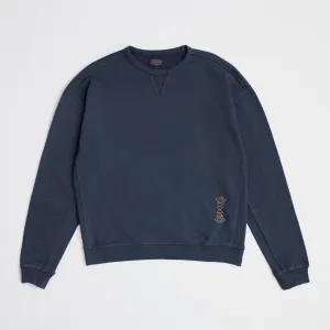 HARDING EMBRO SWEATSHIRT - NAVY