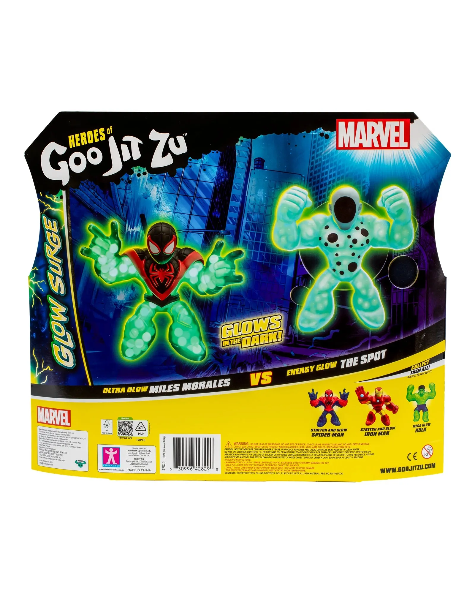 Heroes Of Goo Jit Zu Marvel S9 Glow Surge Versus Pack