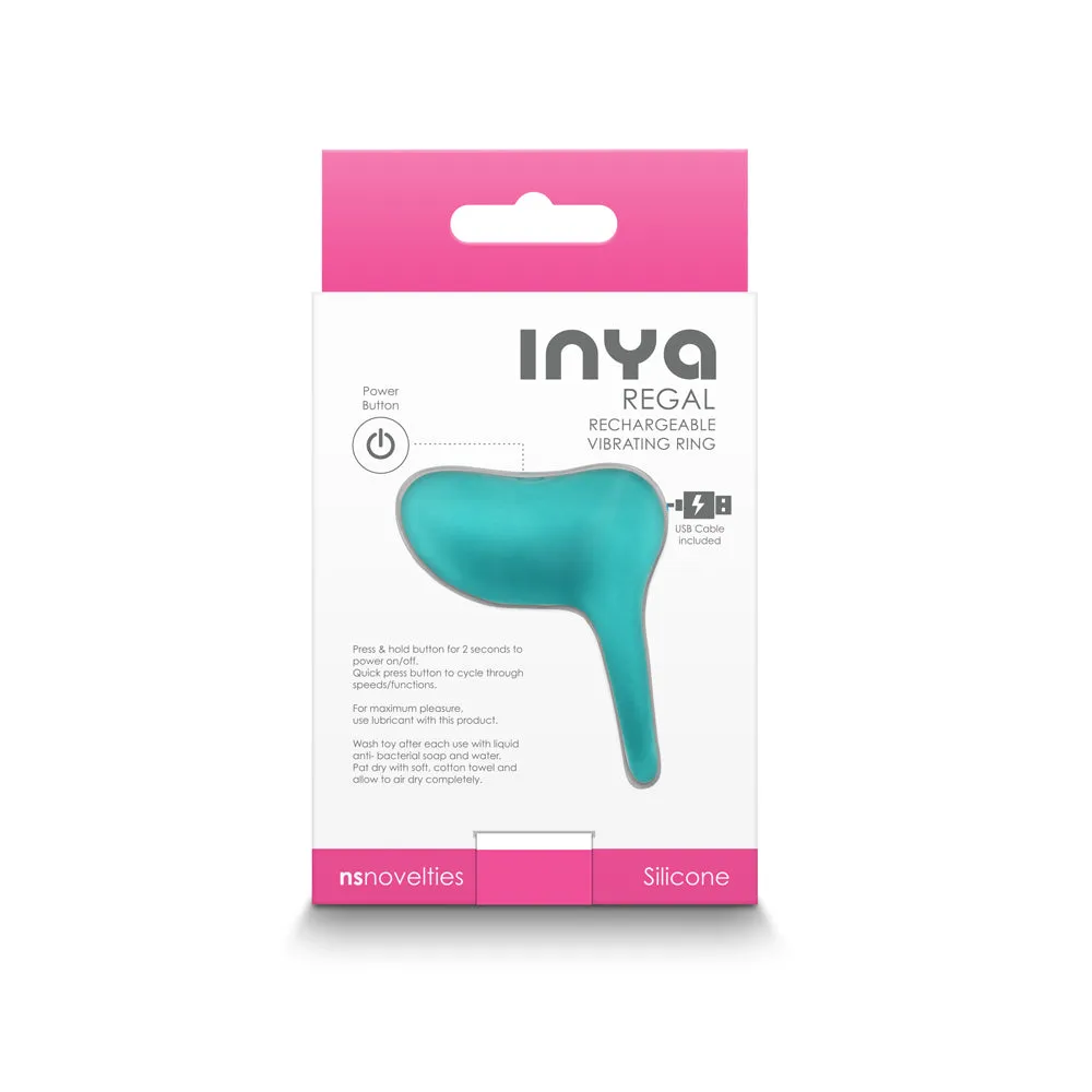 INYA Regal Rechargeable Vibrating Ring Teal