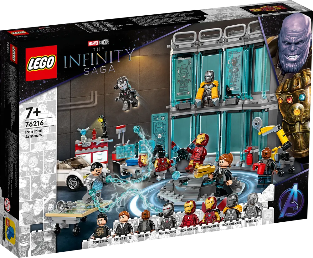 LEGO Marvel: Iron Man Armory - The Infinity Saga 76216