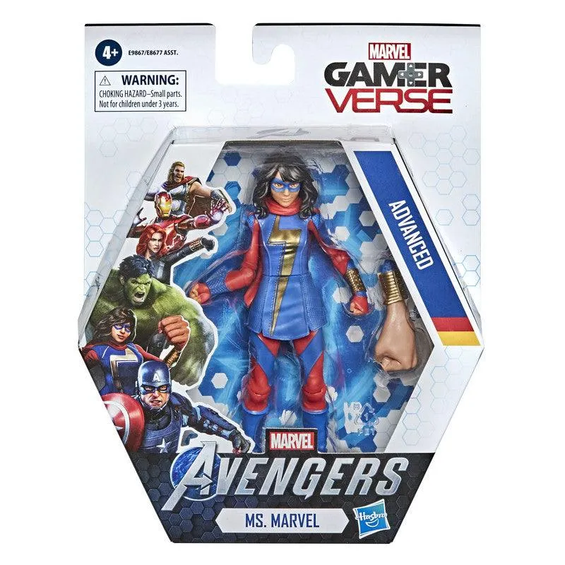 Marvel Gamerverse 6-inch Ms. Marvel Action Figure Toy, Advanced Armor Skin, Ages 4 And Up