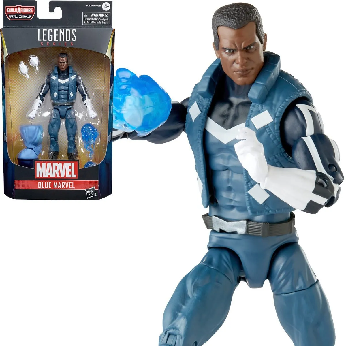 Marvel Legends Avengers Comic Series - Controller BAF - Blue Marvel Action Figure (F4792) LOW STOCK