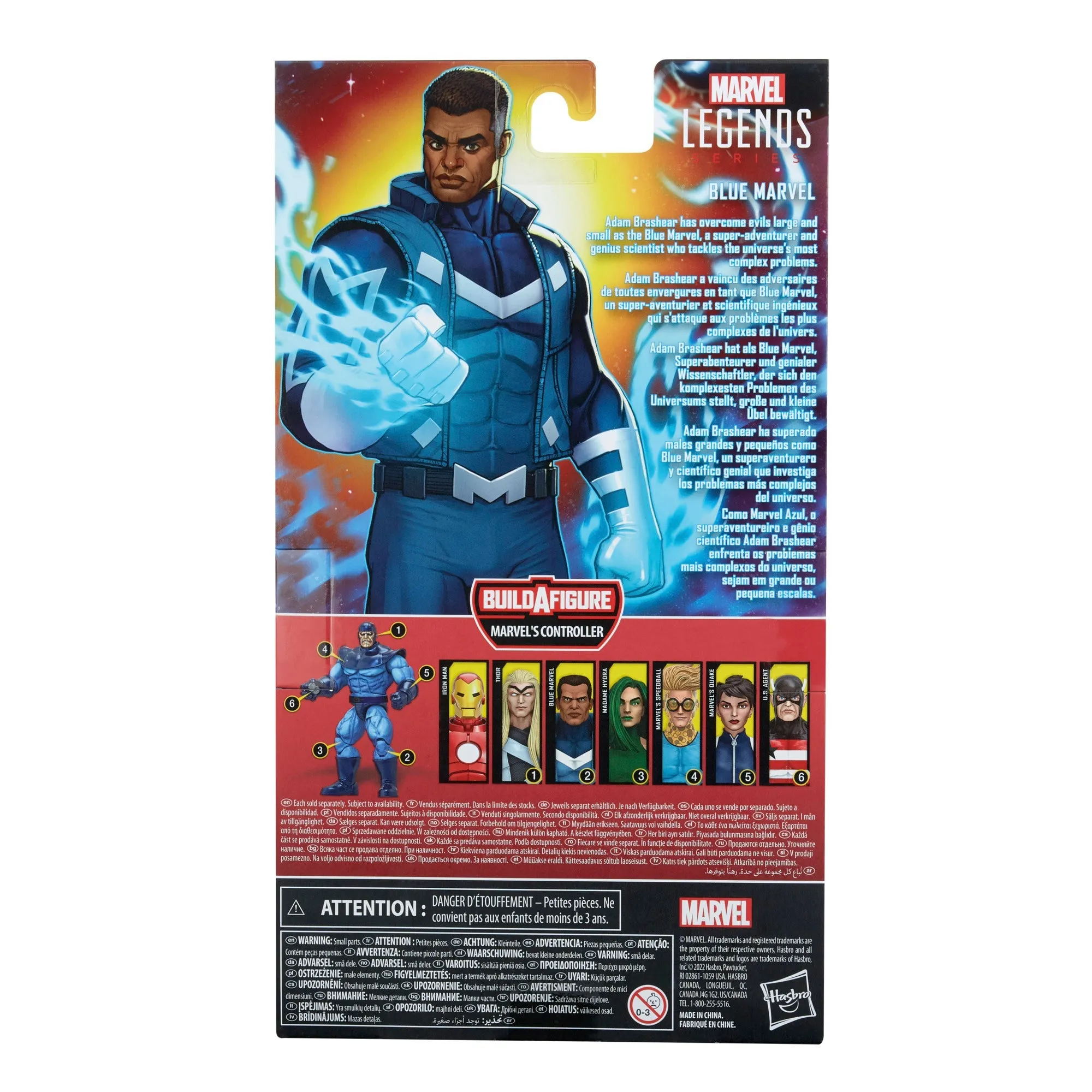 Marvel Legends Avengers Comic Series - Controller BAF - Blue Marvel Action Figure (F4792) LOW STOCK