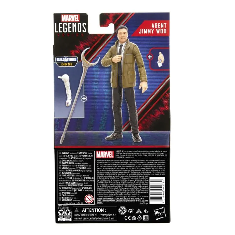 Marvel Legends Disney  Wave 1 Agent Jimmy Woo (BAF Khonshu) Action Figure