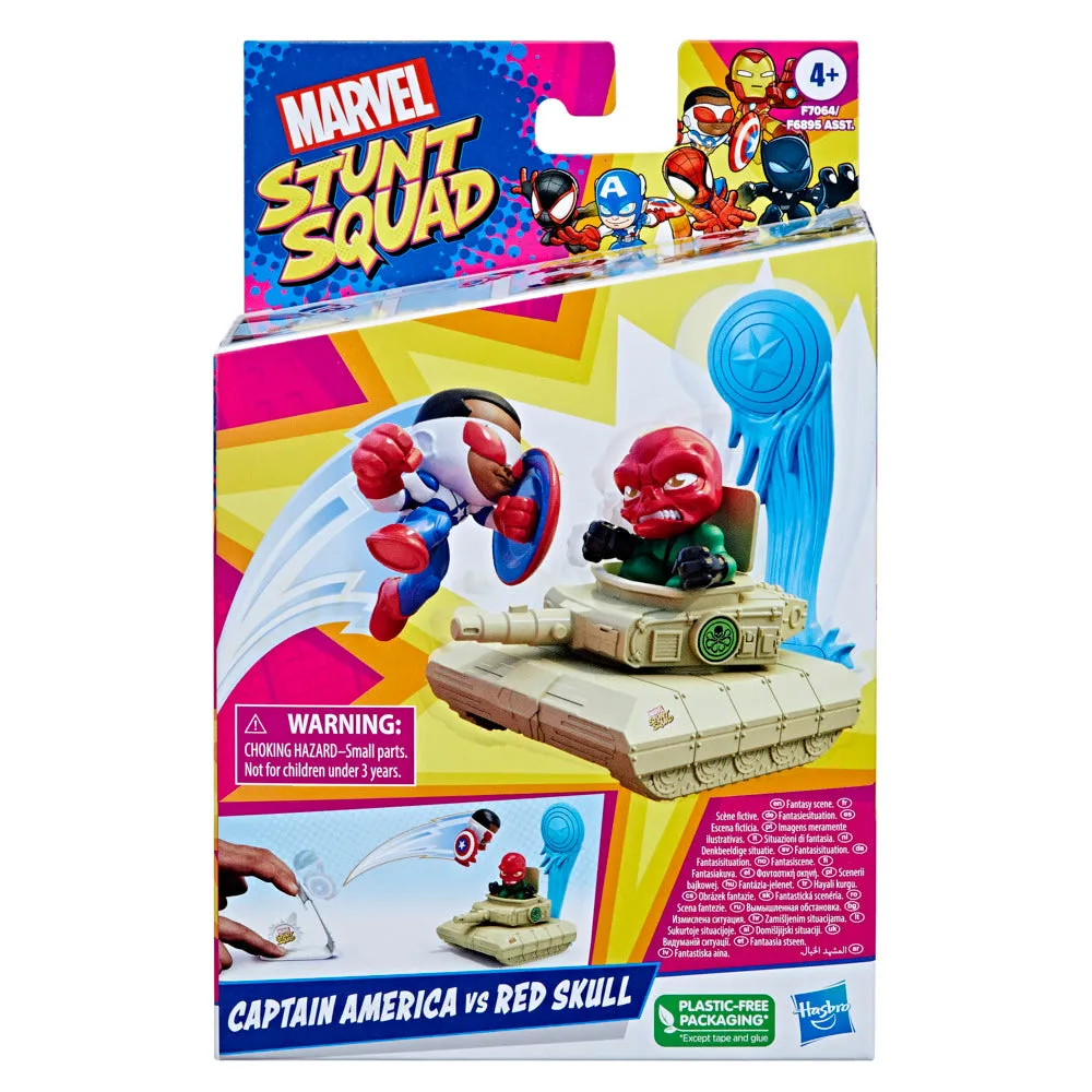 Marvel Stunt Squad Captain America Vs Red Skull Figure Set