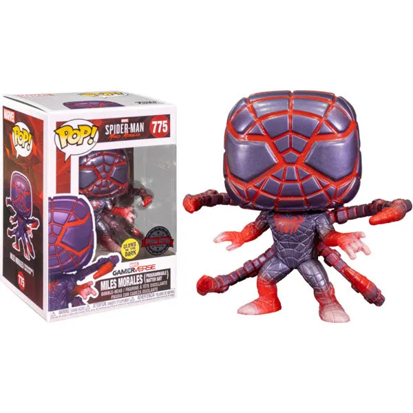 Marvels Spider-Man: Miles Morales - Programmable Matter Suit Glow US Exclusive Pop! Vinyl