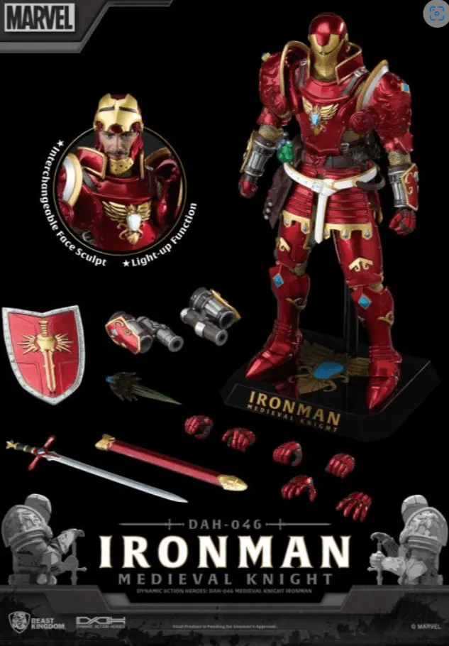 Medieval Knight Iron Man DAH-046 Dynamic 8-Ction Action Figure/ Beast Kingdom