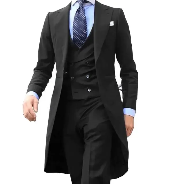 Mens  Suit Tuxedo Custom 3 Pieces (Jacket vest Pants)