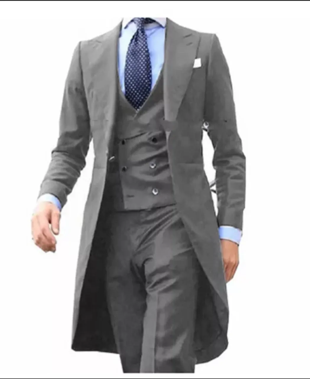 Mens  Suit Tuxedo Custom 3 Pieces (Jacket vest Pants)