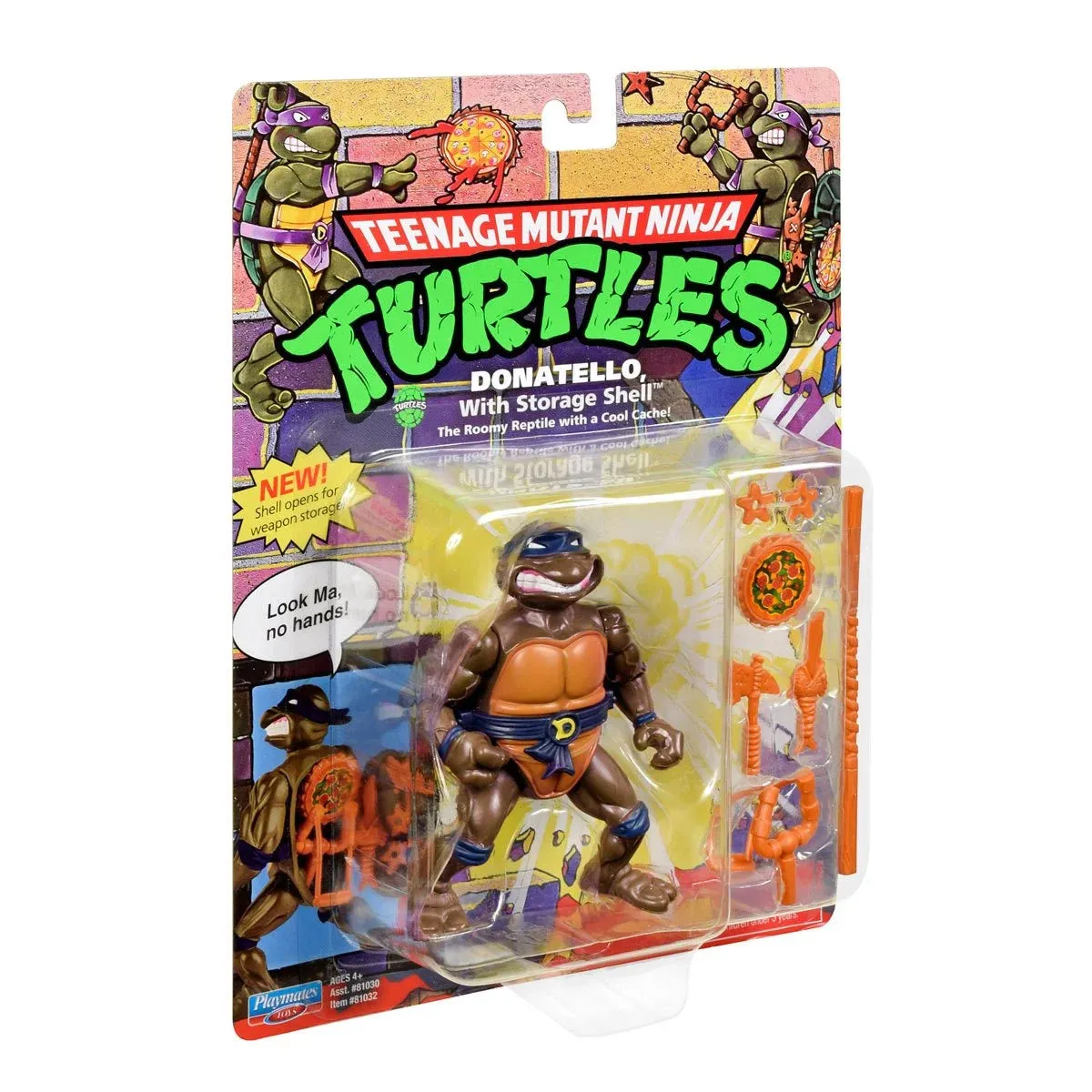 Playmates - Teenage Mutant Ninja Turtles (TMNT) - Donatello with Storage Shell Action Figure (81032) LOW STOCK