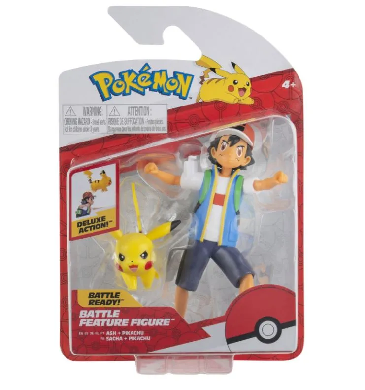 Pokemon Battle Feature Figure - Ash   Pikachu