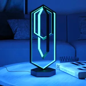 Polygon RGB Music Rhythm Atmosphere LED Lamp