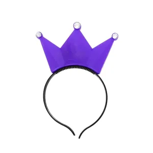 Purple Light-Up Headband Crown (Each)