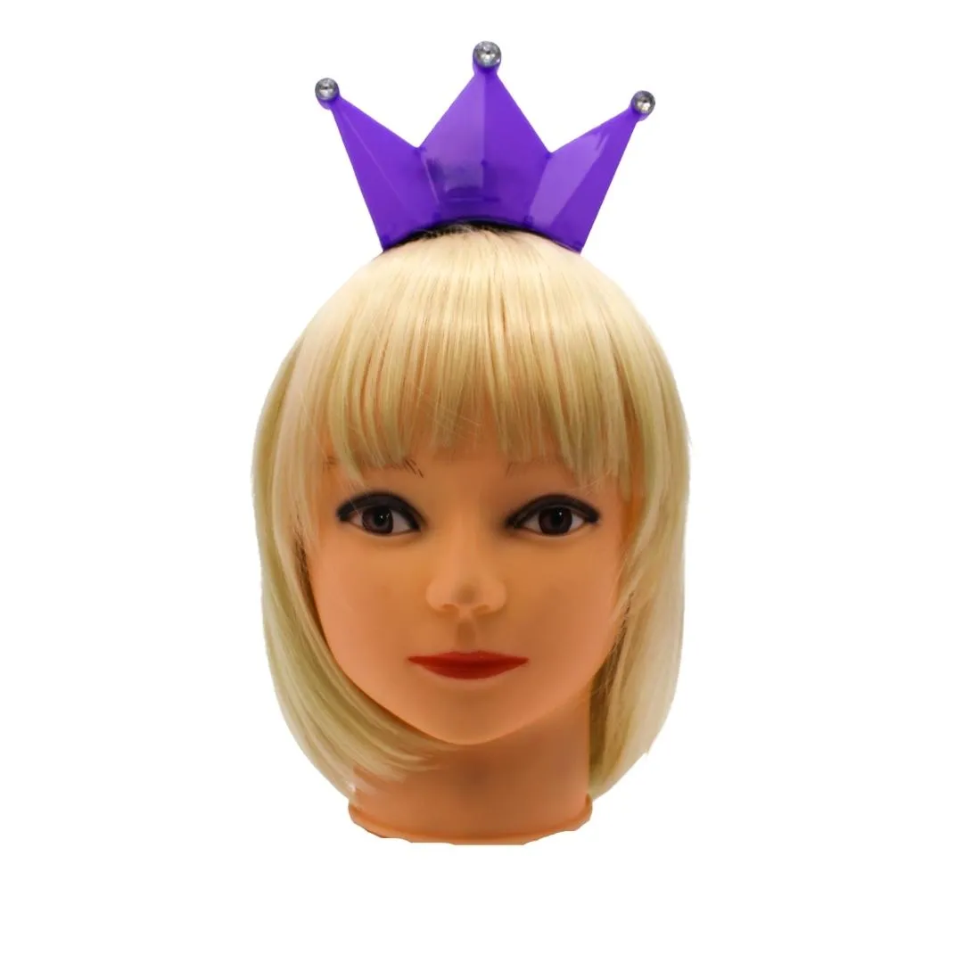 Purple Light-Up Headband Crown (Each)