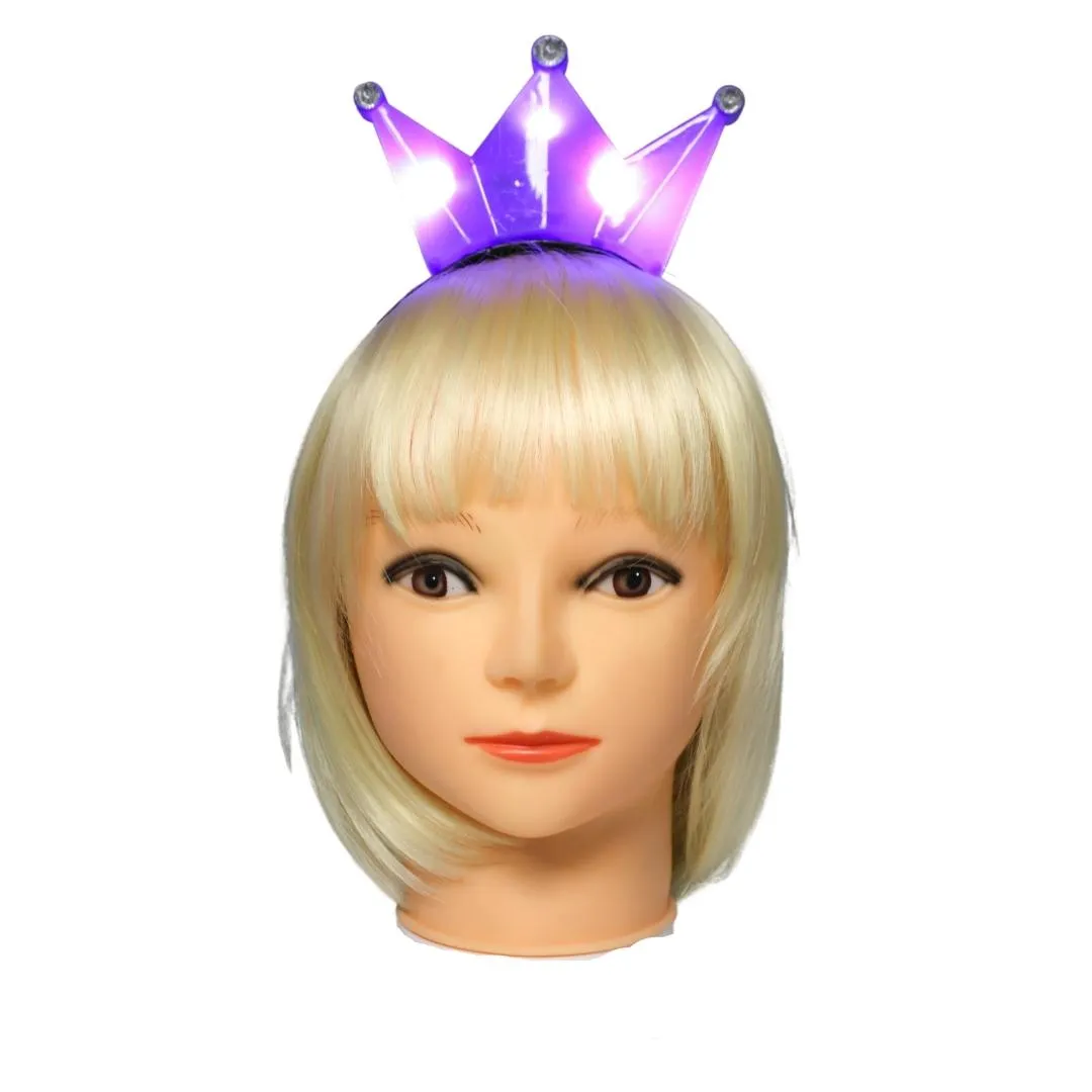 Purple Light-Up Headband Crown (Each)