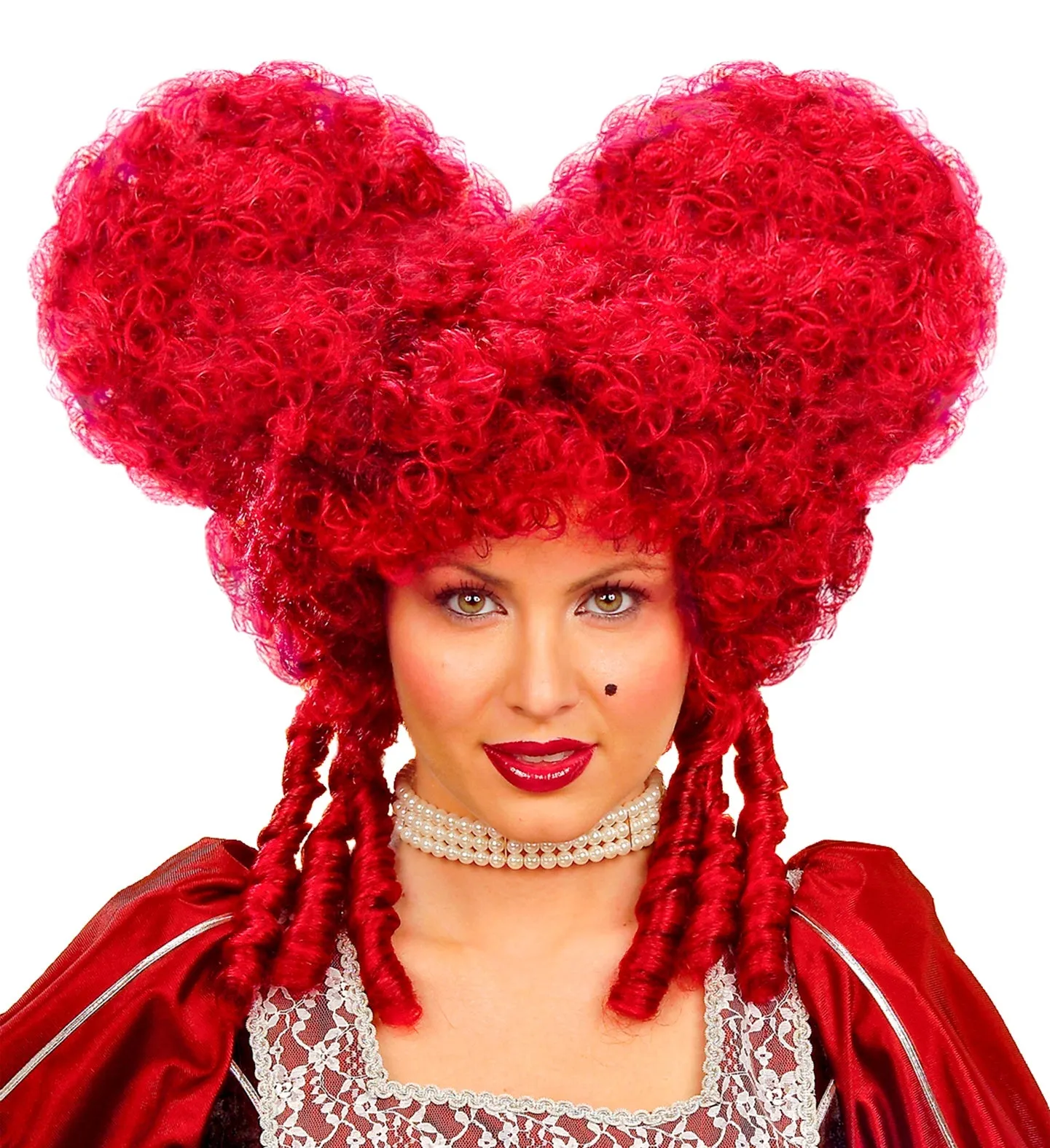 Red Baroque Wig