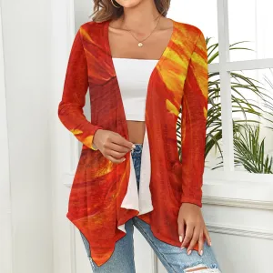 Red Swirl Cardigan