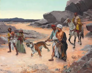 Return From The Tiger Hunt - Rudolph Ernst - Orientalist Art Painting - Life Size Posters