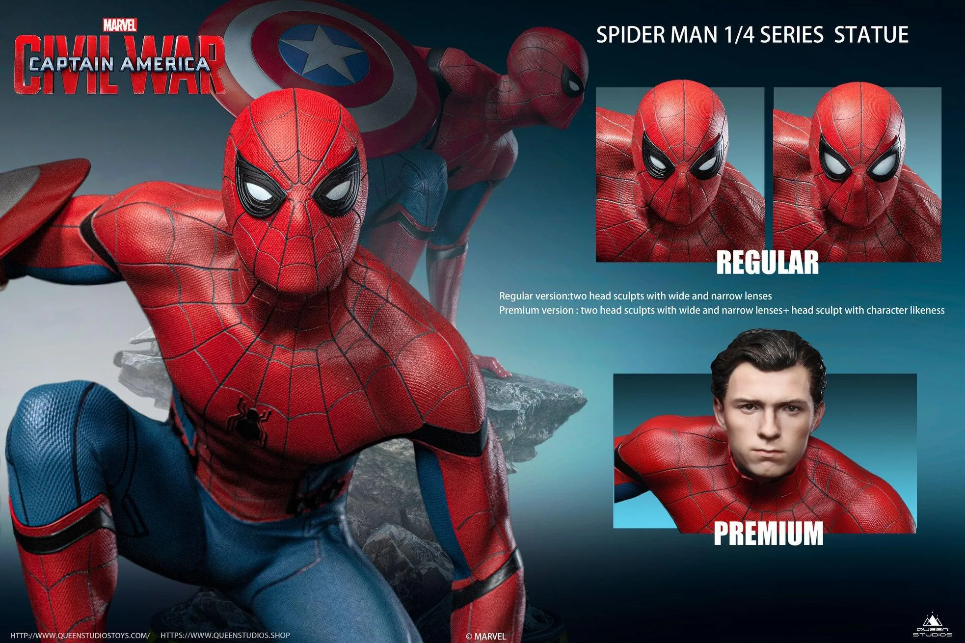 Spider-Man Civil War Premium Statue