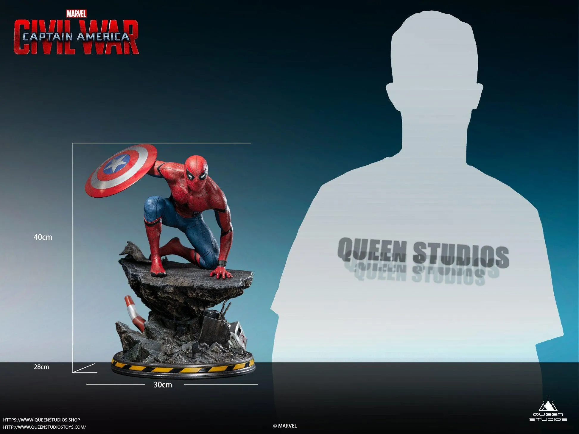 Spider-Man Civil War Premium Statue