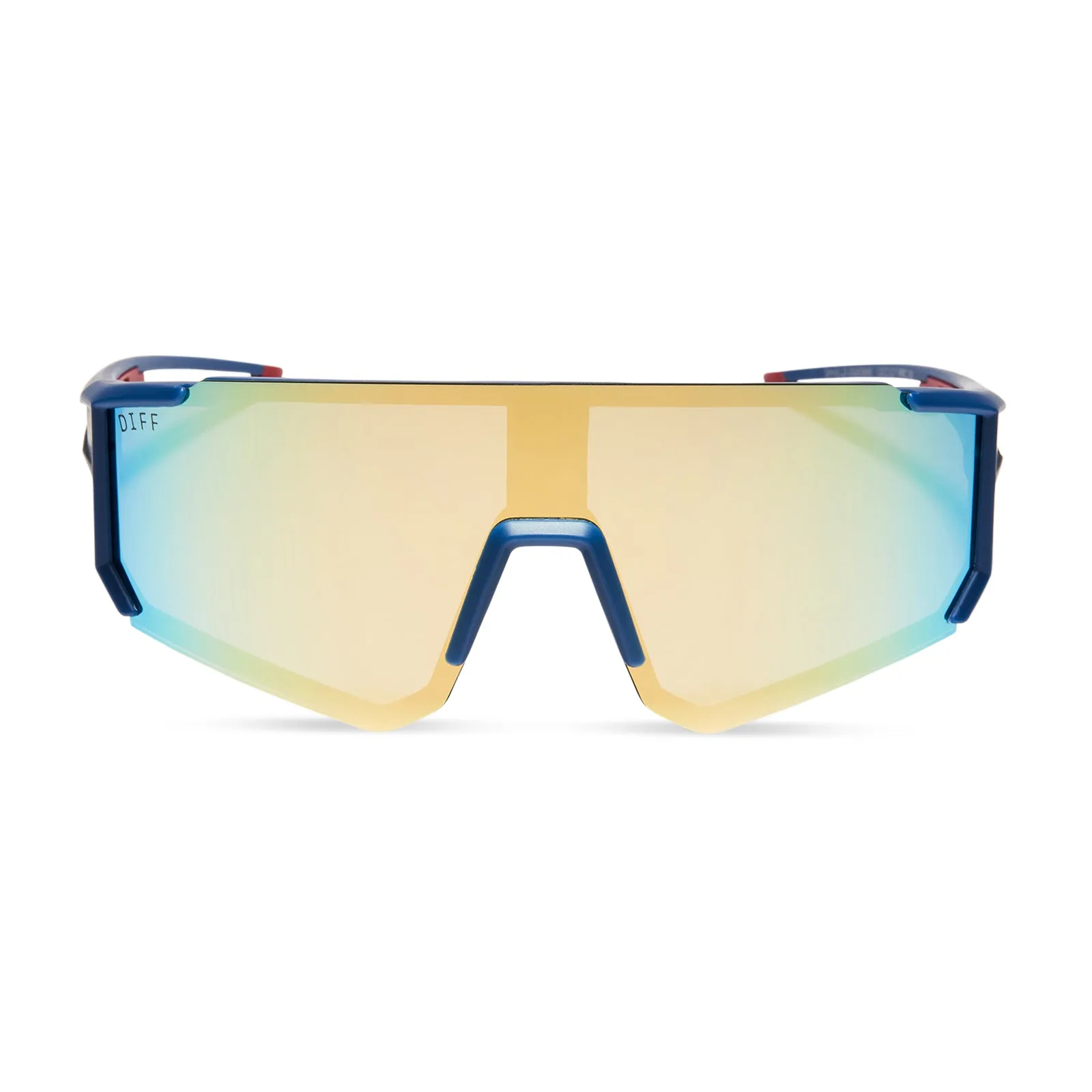 TEAM SUIT - CELESTIAL BLUE/RED   GALACTIC GOLD MIRROR   POLARIZED SUNGLASSES