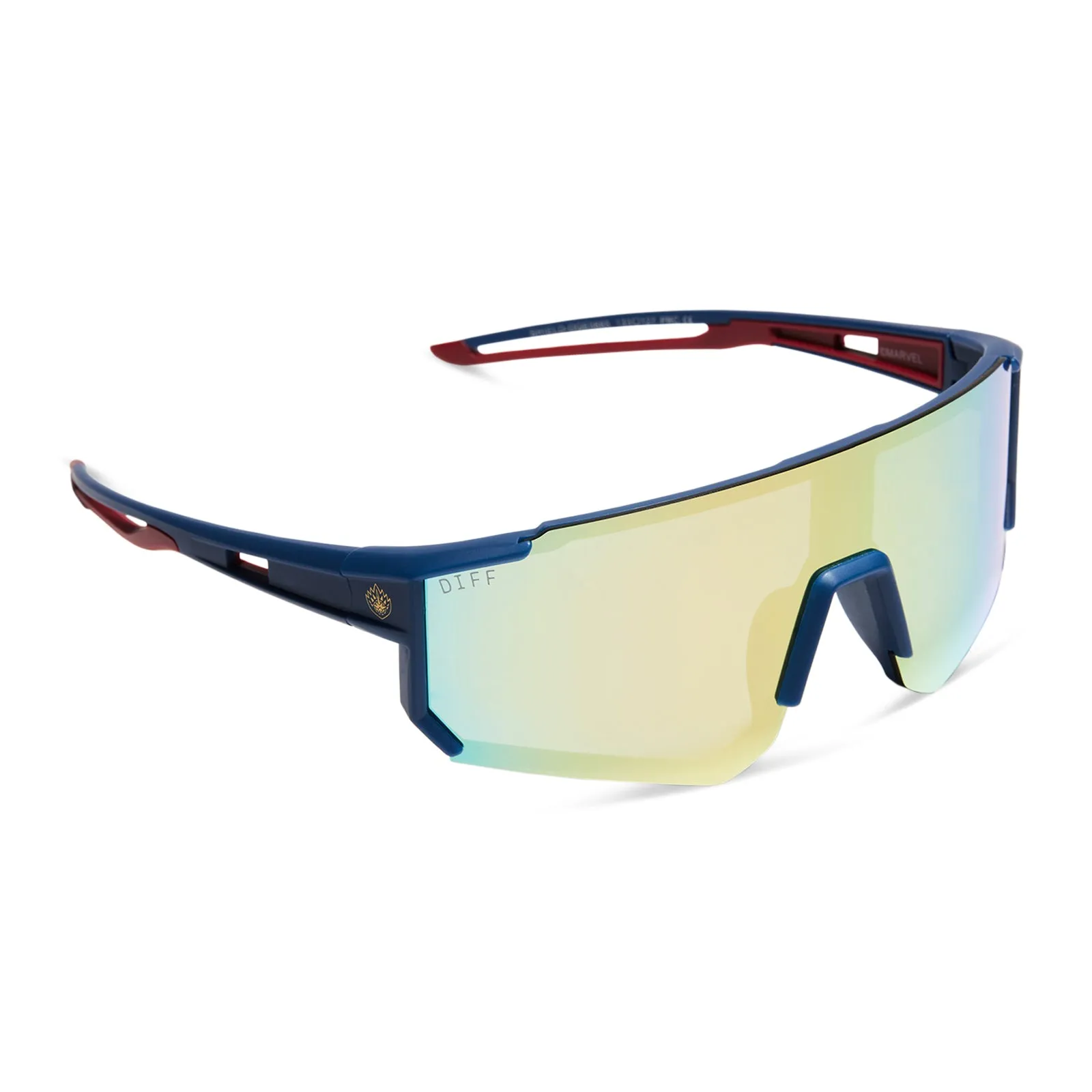 TEAM SUIT - CELESTIAL BLUE/RED   GALACTIC GOLD MIRROR   POLARIZED SUNGLASSES