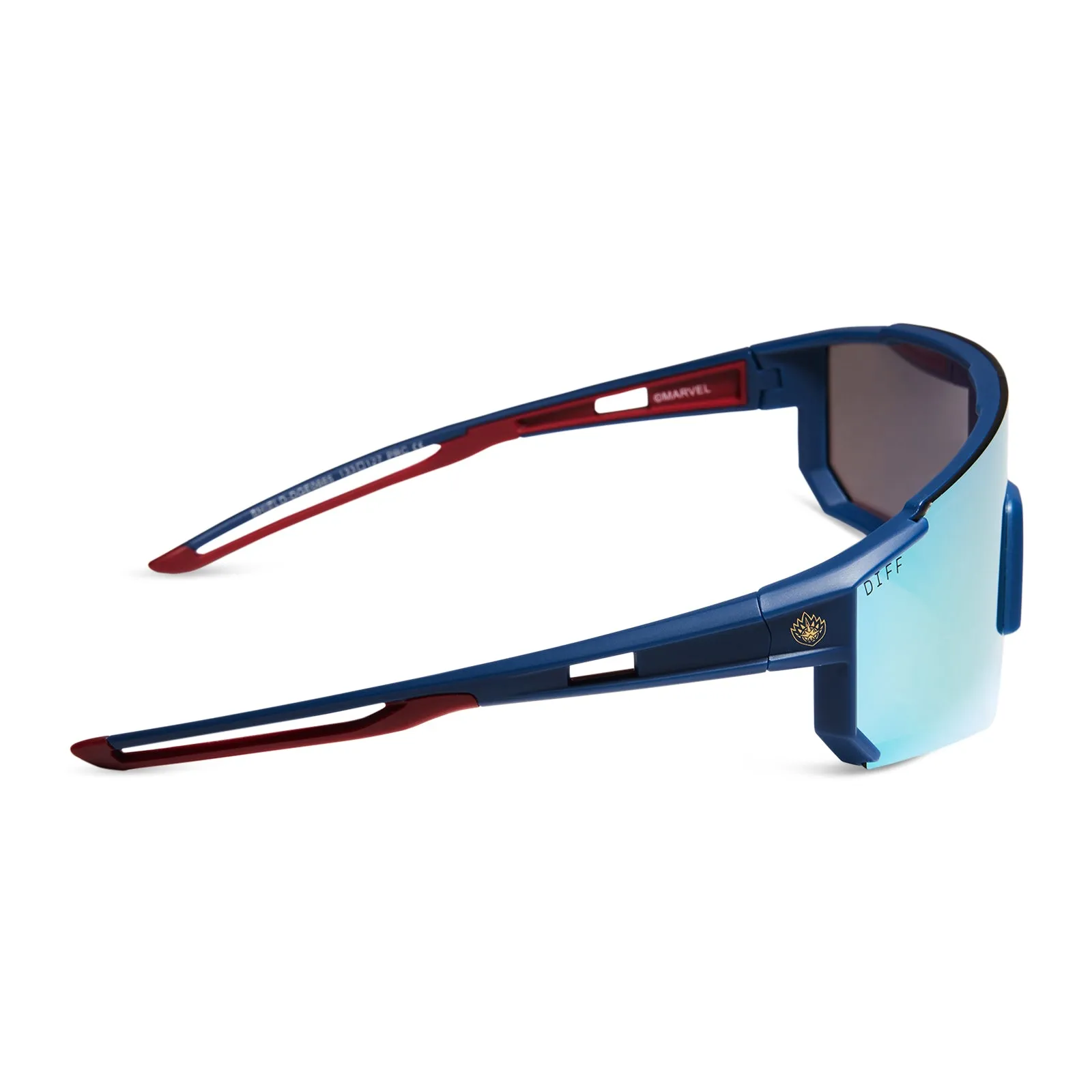 TEAM SUIT - CELESTIAL BLUE/RED   GALACTIC GOLD MIRROR   POLARIZED SUNGLASSES