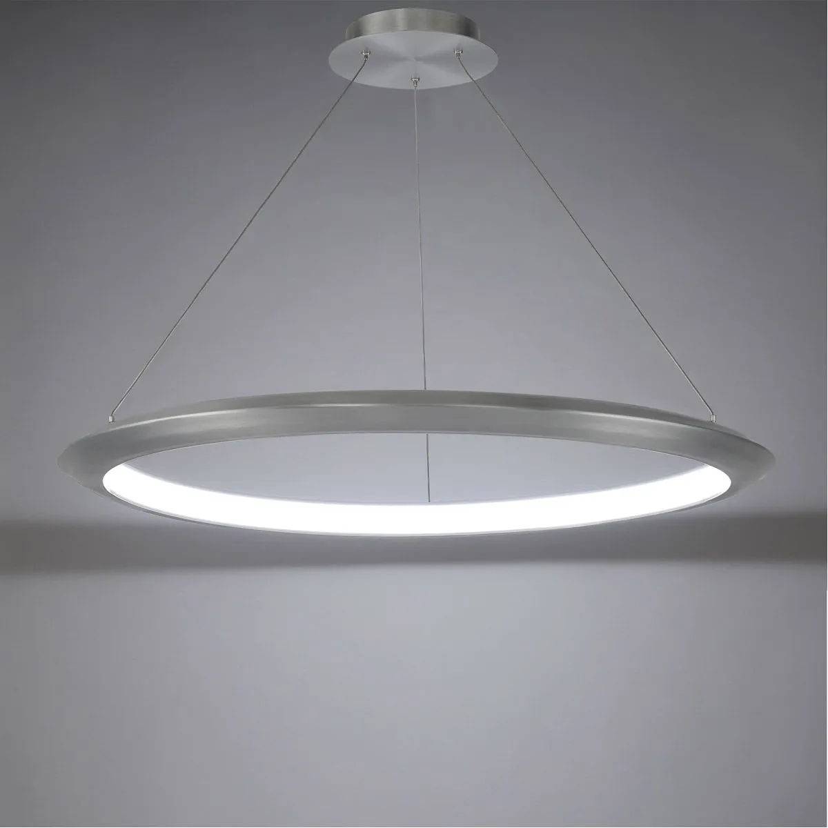 The Ring 36 in. LED Chandelier 3000K Aluminum Finish