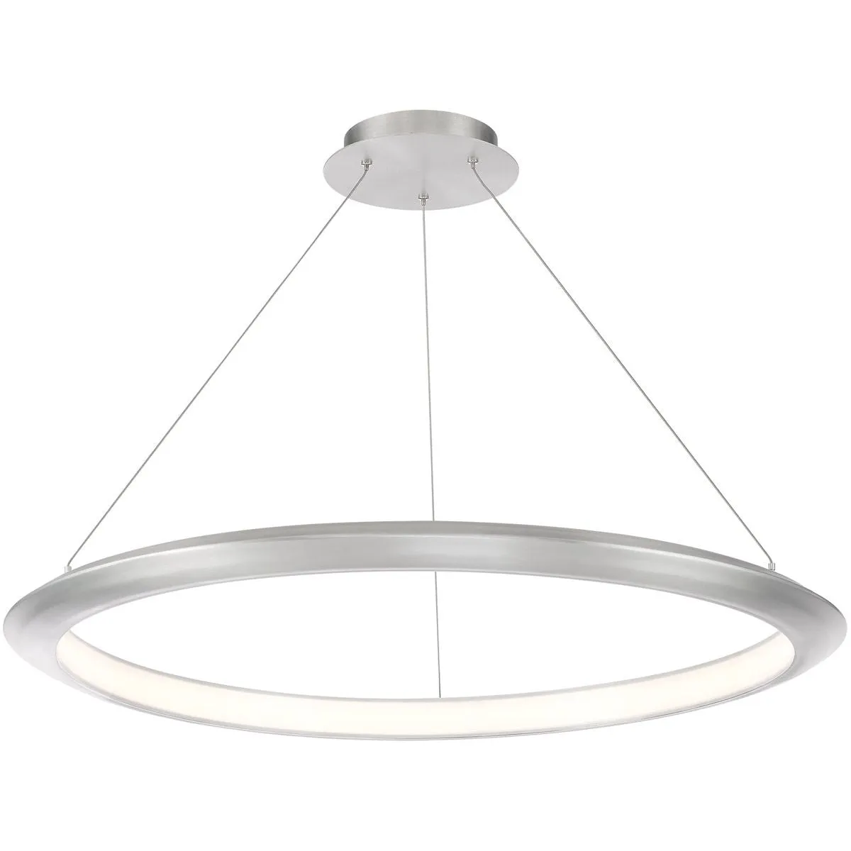 The Ring 36 in. LED Chandelier 3000K Aluminum Finish