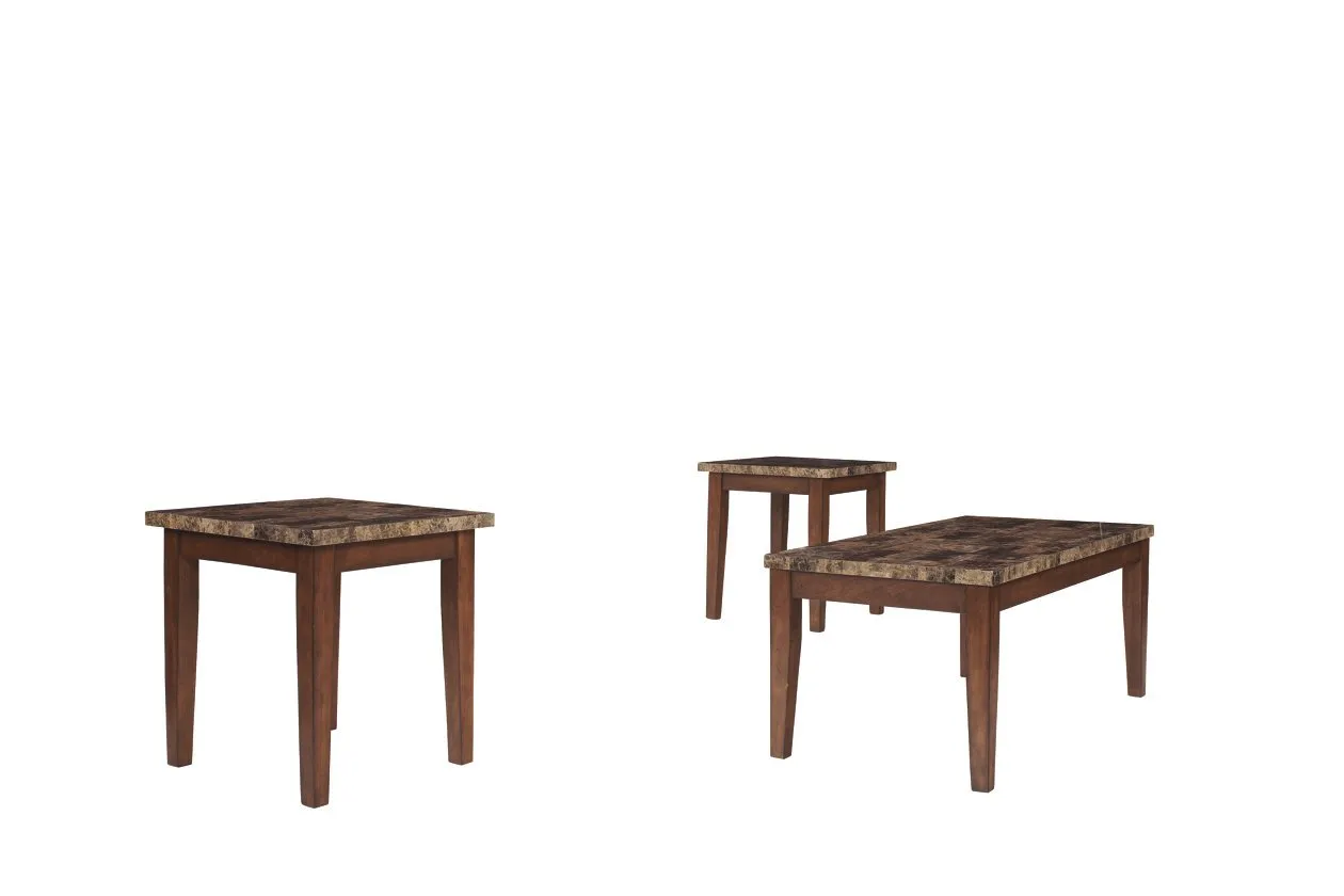 Theo Warm Brown Table (Set of 3)