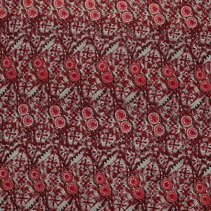 Traditional Polynesian Fijian Print Fabric | Cotton Light Barkcloth