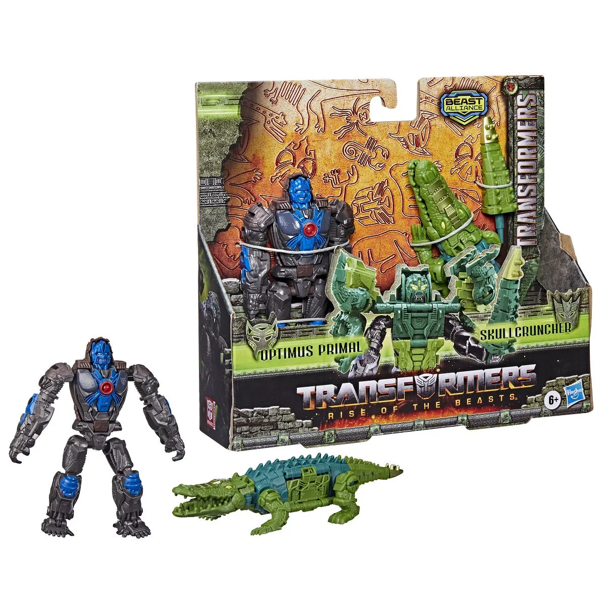 Transformers Rise Of The Beasts Beast Combiner 2-Pack Optimus Primal & Skullcruncher