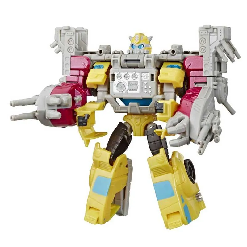 Transformers Toys Cyberverse Spark Armor Bumblebee Action Figure - Combines with Ocean Storm Spark Armor vehicle to Power Up